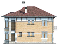 Изображение фасада 1 :: Проект коттеджа 62-97