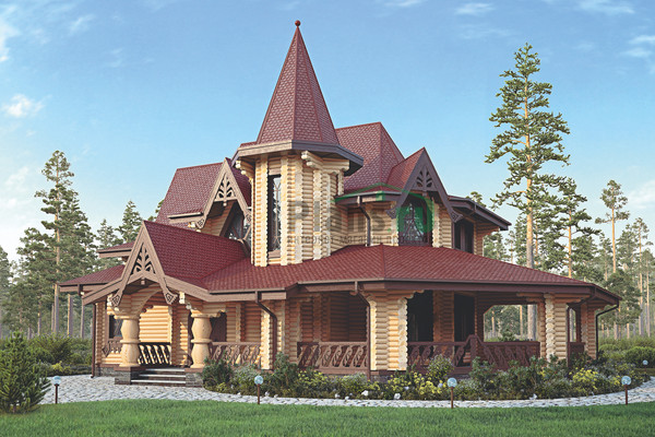 Фото проекта деревянного дома 12-43