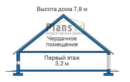 Высота этажей в проекте дома из кирпича 34-74