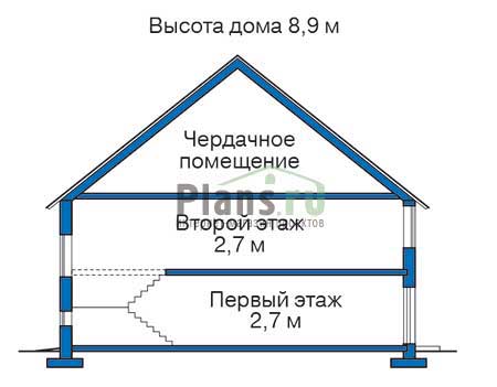 Высота этажей в проекте дома из кирпича 35-66