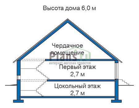 Высота этажей в проекте дома из кирпича 35-92