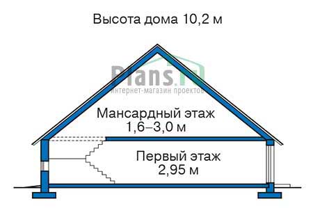 Высота этажей в проекте дома из кирпича 38-38