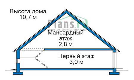 Высота этажей в проекте дома из кирпича 39-22