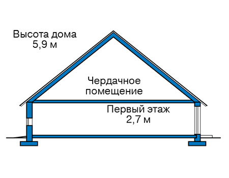 Высота этажей в проекте дома из кирпича 41-22