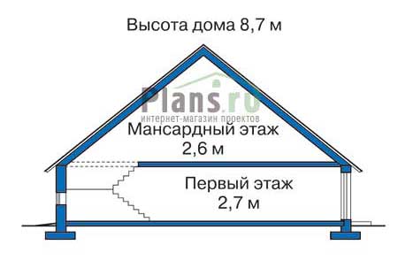 Высота этажей в проекте дома из газобетона 52-11