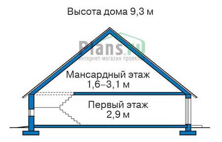 Высота этажей в проекте дома из кирпича 71-72