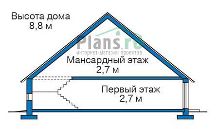 Высота этажей в проекте дома из кирпича 73-38